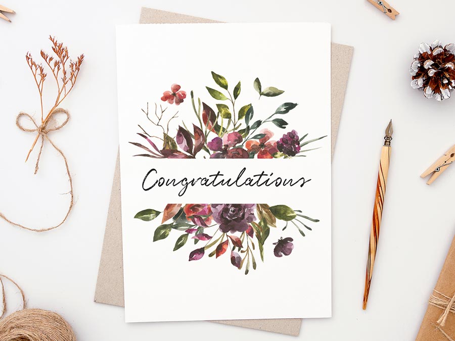 Floral Congratulations Diymini8