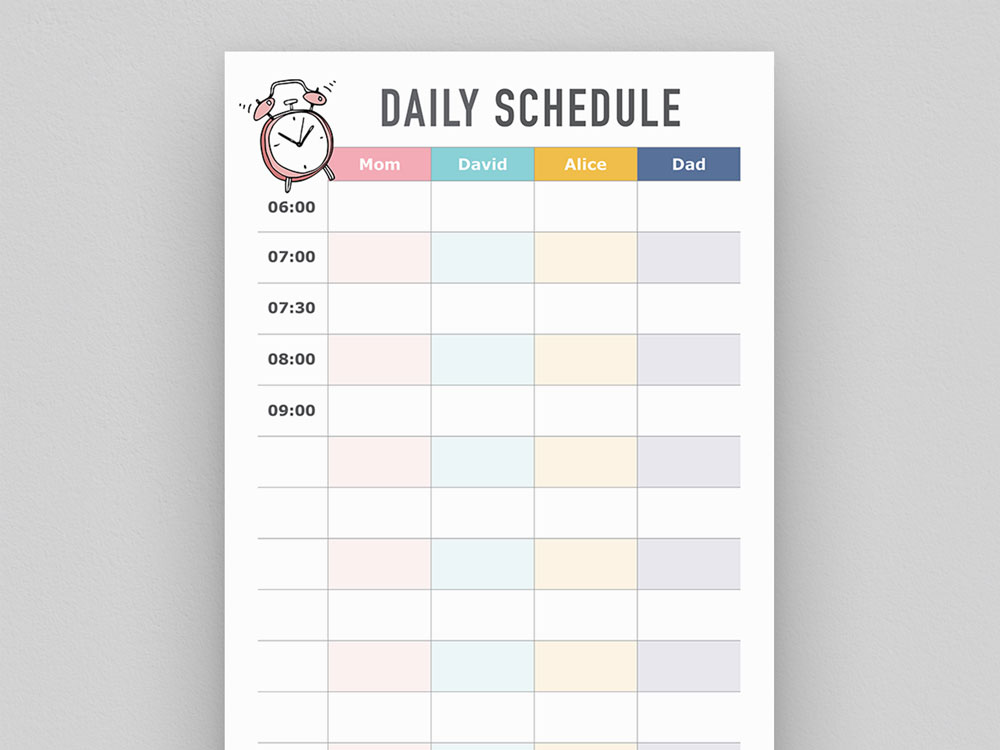 Daily Schedule - DIYmini8