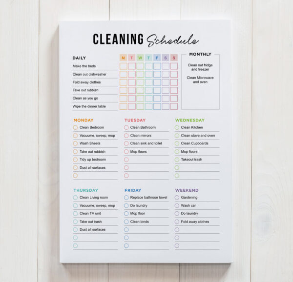Cleaning Schedule - DIYmini8